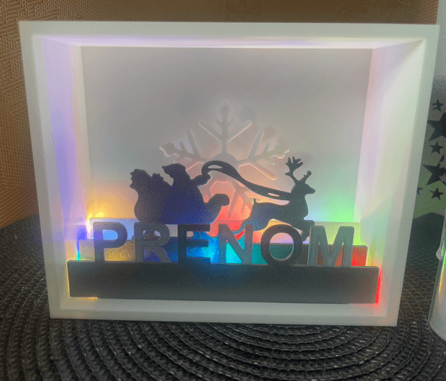 Décoration Noël lumineux personnalisé