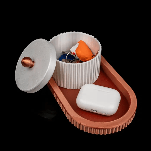 Coffret de rangement en PLA imprimé en 3D – Design moderne et écoresponsable