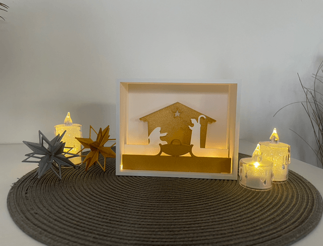 Décoration Noël -Crèche lumineuse