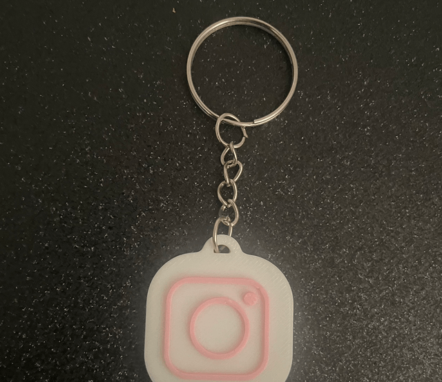 Porte clef connecté - Instagram 