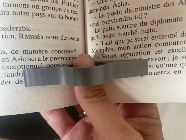 Bague de lecture - Accessoire pour tenir les pages de livre 