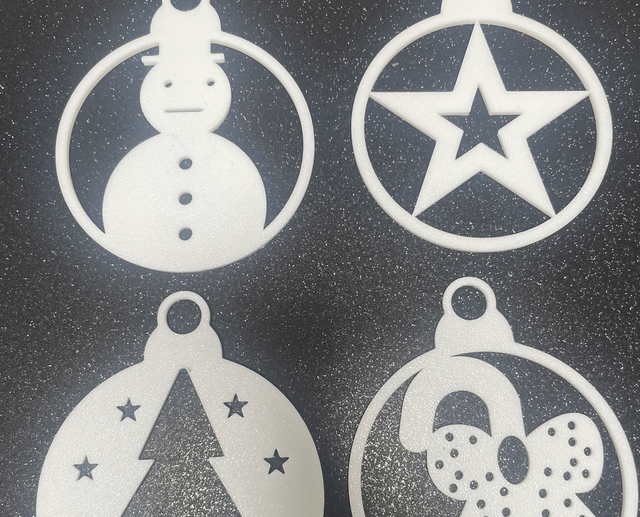 Ornements pour sapin - lot de 4 