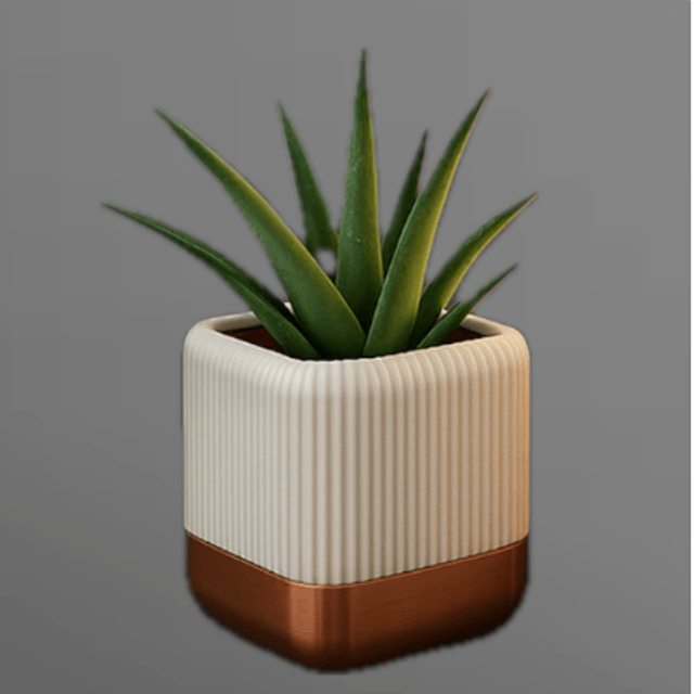 Pot de Fleur Auto-Arrosant Design en PLA